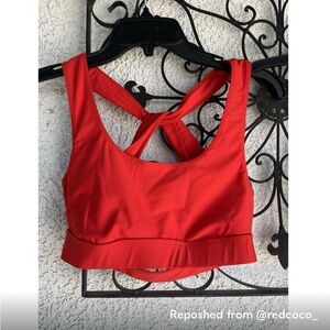 Carbon38 Fiery Red Sports Bra
